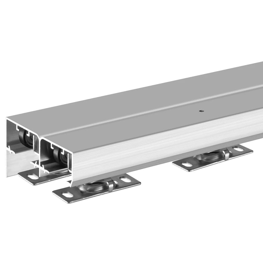 VEVOR Bypass Door Hardware 6ft Bypass Closet Door Track Kit for 2 Door System