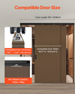 VEVOR Bypass Door Hardware 8ft Bypass Closet Door Track Kit for 2 Door System