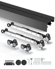 VEVOR Bypass Door Hardware 8ft Bypass Closet Door Track Kit for 2 Door System