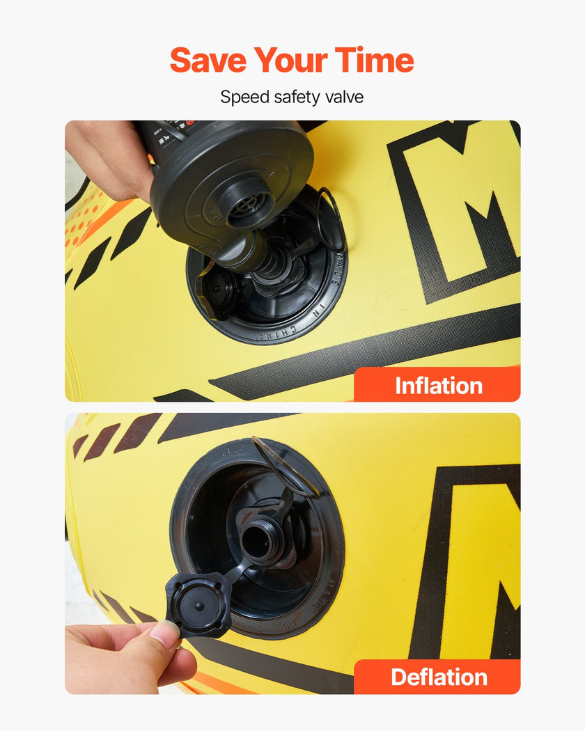 VEVOR Booster Ball Inflatable PVC Booster Balls for Boating and Water Sports