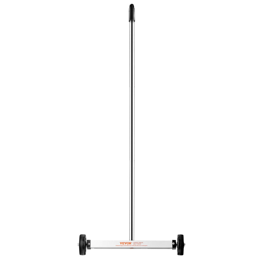 VEVOR Magnetic Sweeper with Wheels 15inch Mini 8 lbs Capacity Adjustable Handle