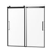VEVOR Frameless Sliding Bathtub Door 56-60 in.W x 60 in.H Frameless Shower Door