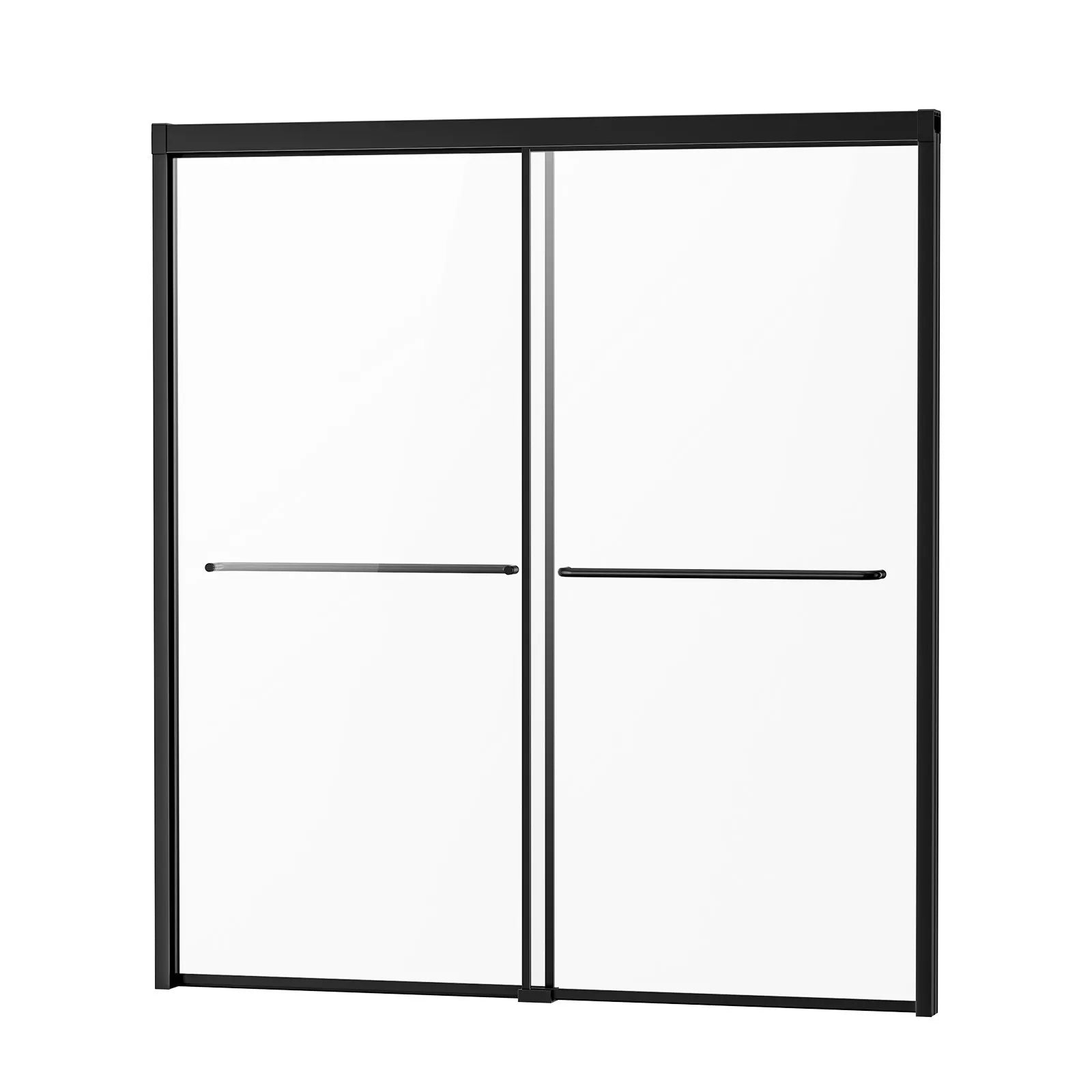 VEVOR Bathtub Shower Door 50-60 in. W x 60 in. H Semi-Frameless Bypass Tub Door
