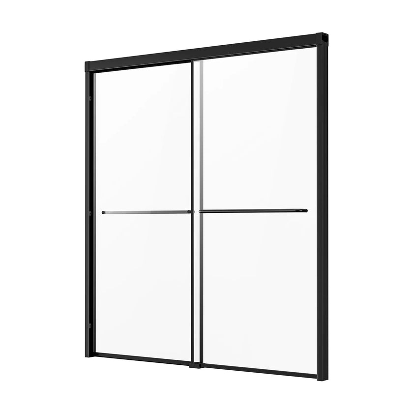 VEVOR Bathtub Shower Door 50-60 in. W x 60 in. H Semi-Frameless Bypass Tub Door