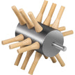 VEVOR Chicken Plucker Drill Attachment, Stainless Steel Drill Chicken Plucker, 18 Fingers Chicken Feather Plucker Machine, 0.4 Inches Shank Poultry Defeathering Machine For Small Chicken Quail Pigeon