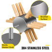 VEVOR Chicken Plucker Drill Attachment, Stainless Steel Drill Chicken Plucker, 18 Fingers Chicken Feather Plucker Machine, 0.4 Inches Shank Poultry Defeathering Machine For Broiler Goose Duck Turkey