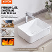 VEVOR Modern Ceramic Vessel Sink 16