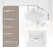VEVOR Modern Ceramic Vessel Sink 16