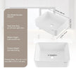 VEVOR Modern Ceramic Vessel Sink 19