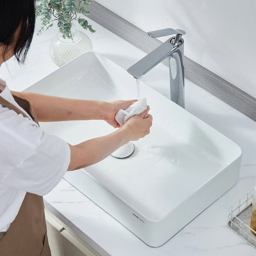 VEVOR Modern Ceramic Vessel Sink 24