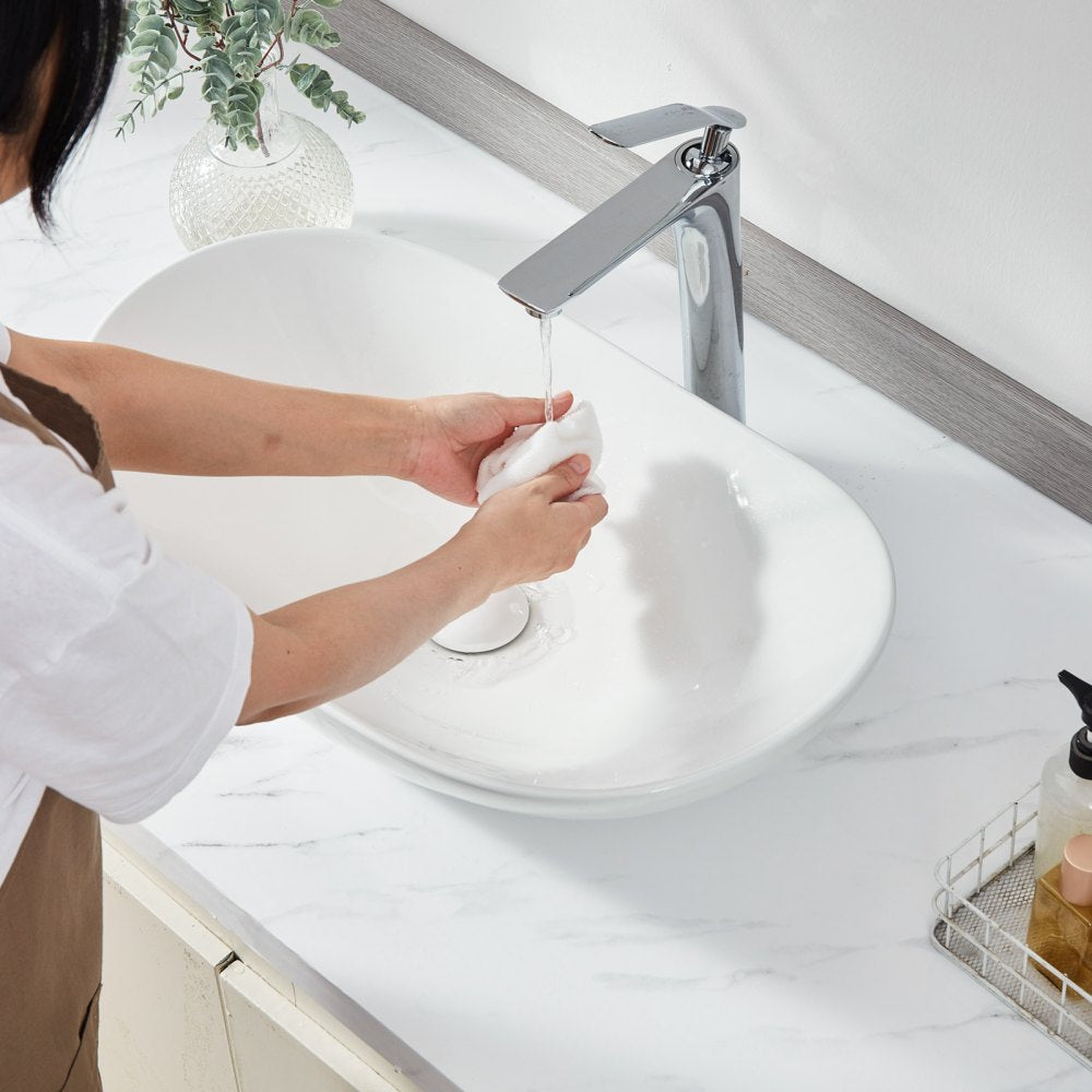 VEVOR Modern Ceramic Vessel Sink 23.3