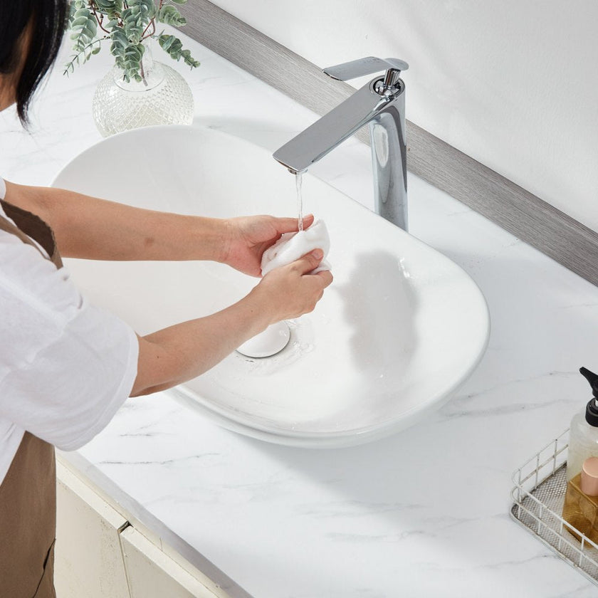 VEVOR Modern Ceramic Vessel Sink 23.3