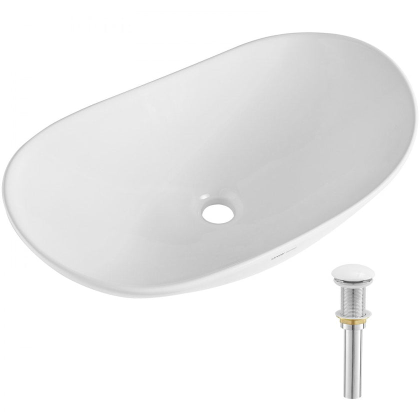 VEVOR Modern Ceramic Vessel Sink 23.3