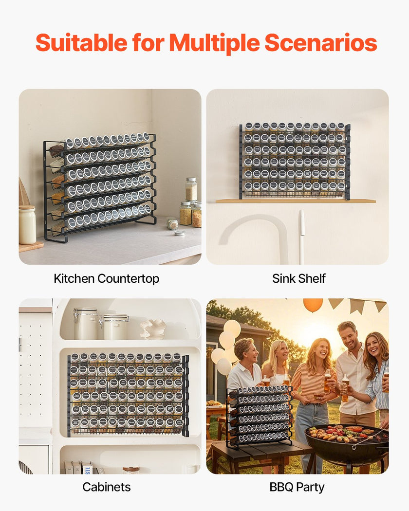 VEVOR Spice Rack Organizer for Cabinet Kitchen Seasoning Organizer  23x16 in