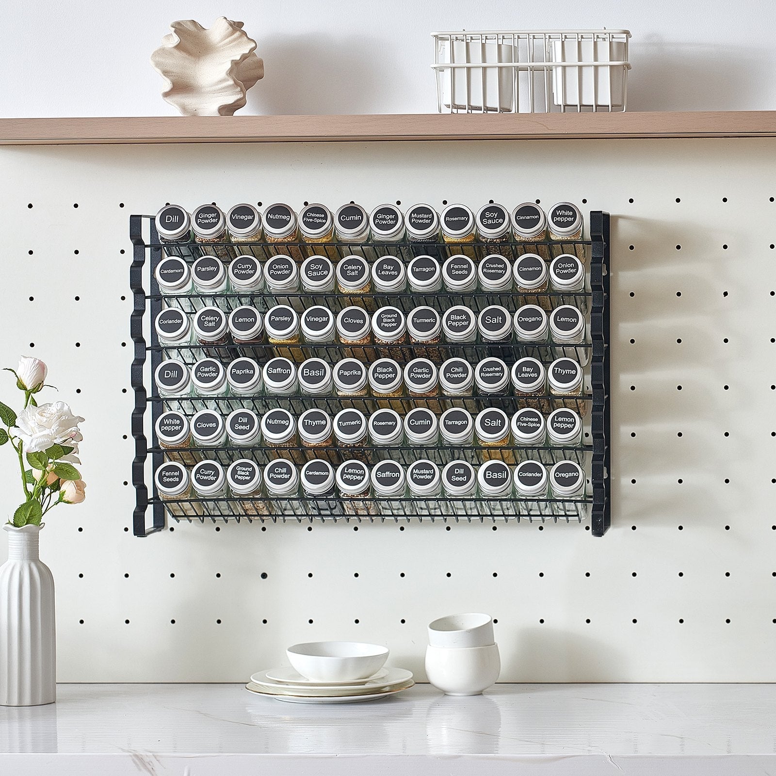 VEVOR Spice Rack Organizer for Cabinet Kitchen Seasoning Organizer  23x16 in