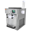 VEVOR Commercial Ice Cream Machine, 21 QT/H Yield, 1800W 3-Flavor Countertop Soft Serve Ice Cream Maker, 2 x 4L Hopper 2 x 1.8L Cylinder, LCD Panel Auto Clean Pre-cooling, for Restaurant Snack Bar