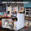 VEVOR Commercial Ice Cream Machine, 10.6 QT/H Yield, 1000W Single Flavor Countertop Soft Serve Ice Cream Maker, 4L Hopper 1.6L Cylinder, Touch Screen Auto Clean Pre-cooling, for Restaurant Snack Bar