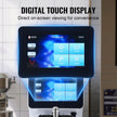 VEVOR Commercial Ice Cream Machine, 10.6 QT/H Yield, 1000W Single Flavor Countertop Soft Serve Ice Cream Maker, 4L Hopper 1.6L Cylinder, Touch Screen Auto Clean Pre-cooling, for Restaurant Snack Bar
