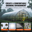 VEVOR Greenhouse Plastic Sheeting 25 x 25 ft, 6 Mil Thickness Clear Greenhouse Film, Polyethylene Film 4 Year UV Resistant, for Gardening, Farming, Agriculture, Garden