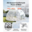 VEVOR Garden Dome Tent – Outdoor Clear Bubble Tent, Weatherproof Geodesic Dome with Window