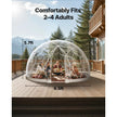 VEVOR Garden Dome Tent – Outdoor Clear Bubble Tent, Weatherproof Geodesic Dome with Window