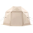 VEVOR Pop up Gazebo Screen Tent, 12 x 12 ft, 13-Sided Spherical Camping Canopy Tent with Removable Top & Carry Bag, Quick-Set & Bite-Proof, Screen House Sun Shelter for 8-10 Persons, Beige