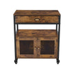 VEVOR Coffee Bar Cabinet 4-Tier Movable Coffee Bar Table with Wheels & Mesh Door