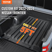 VEVOR Truck Bed Mat Fit 2022-2024 Nissan Frontier TPE Truck Bed Liner Accessory