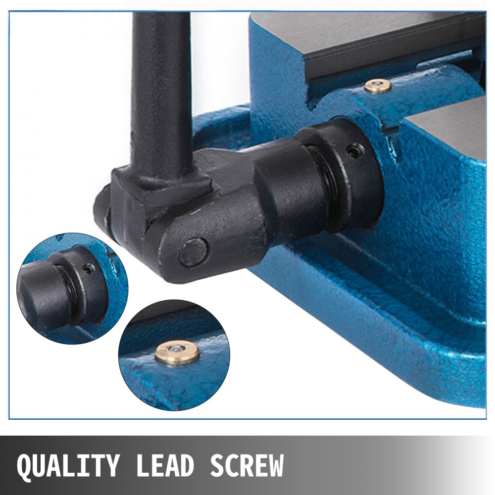 VEVOR 80MM Heavy Duty Milling Vise Bench Clamp Vise High Precision Clamping Vise 3 Inch Jaw Width with 360 Degree Swiveling Base CNC Vise