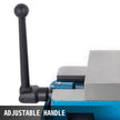 VEVOR 80MM Heavy Duty Milling Vise Bench Clamp Vise High Precision Clamping Vise 3 Inch Jaw Width with 360 Degree Swiveling Base CNC Vise
