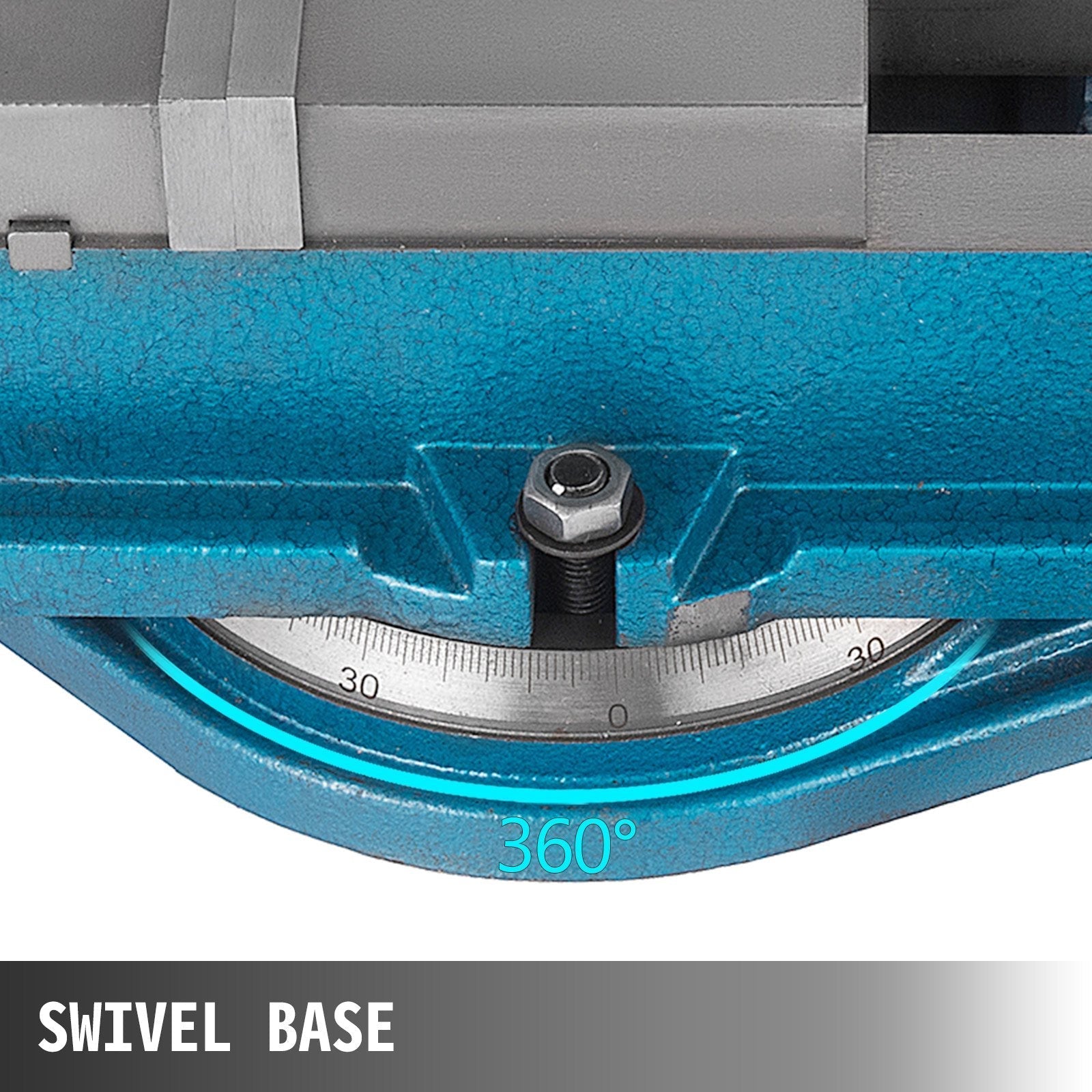 VEVOR Milling Vise 4 Inch,Bench Clamp Vise High Precision Clamping,Mill Vise Ductile Iron Material with 360 Degree Swiveling Base