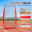 VEVOR I Screen Baseball for Batting Cage, 7x4 ft Baseball & Softball Safety Screen, Body Protector Portable Batting Screen with Carry Bag & Ground Stakes, Baseball Pitching Net for Pitchers Protection