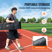 VEVOR I Screen Baseball for Batting Cage, 7x4 ft Baseball Softball Safety Screen, Body Protector Portable Batting Screen with Carry Bag & Ground Stakes, Heavy Duty Pitching Net for Pitchers Protection