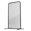 VEVOR I Screen Baseball for Batting Cage, 7x4 ft Baseball Softball Safety Screen, Body Protector Portable Batting Screen with Carry Bag & Ground Stakes, Heavy Duty Pitching Net for Pitchers Protection