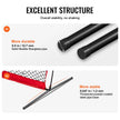 VEVOR L Screen Baseball for Batting Cage, 7x7 ft Baseball & Softball Safety Screen, Body Protector Portable Batting Screen with Carry Bag & Ground Stakes, Baseball Pitching Net for Pitchers Protection