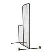 VEVOR L Screen Baseball for Batting Cage, 7x7 ft Softball Safety Screen, Body Protector Portable Batting Screen with Carry Bag, Wheels, Ground Stakes, Heavy Duty Pitching Net for Pitchers Protection
