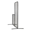 VEVOR L Screen Baseball for Batting Cage, 7x7 ft Baseball Softball Safety Screen, Body Protector Portable Batting Screen with Carry Bag & Ground Stakes, Heavy Duty Pitching Net for Pitchers Protection