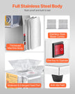 VEVOR Electric Meat Cutter Machine 850W Commercial Meat Slicer Cutting Machine