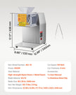 VEVOR Electric Meat Cutter Machine 850W Commercial Meat Slicer Cutting Machine