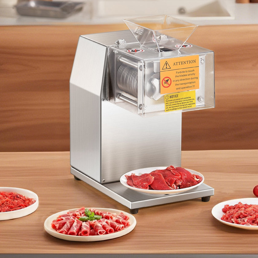 VEVOR Electric Meat Cutter Machine 850W Commercial Meat Slicer Cutting Machine