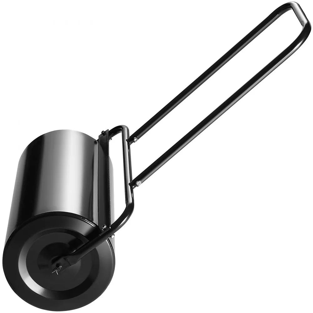 VEVOR Lawn Roller, 13 Gallon Sand/Water Filled Yard Roller, Steel Sod Roller with Easy-turn Plug and U-Shaped Ergonomic Handle for Convenient Push and Pull, for Lawn, Garden, Farm, Park, Black