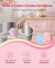 VEVOR Commercial Cotton Candy Machine Sugar Floss Maker 1000W for Party Pink