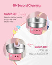 VEVOR Commercial Cotton Candy Machine Sugar Floss Maker 1000W for Party Pink