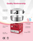 VEVOR Commercial Cotton Candy Machine Sugar Floss Maker 1000W for Party Red