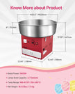 VEVOR Commercial Cotton Candy Machine Sugar Floss Maker 1000W for Party Red