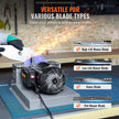 VEVOR Lawn Mower Blade Sharpener, 2/3HP 500W Lawnmower Blade Grinder with 7-inch Ceramic Grinding Wheel, Powerful Bench Mower Sharpening Machine for High/Low Lift Blades, Gator Blades, Flat Blades