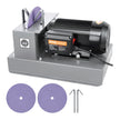 VEVOR Lawn Mower Blade Sharpener, 1HP 750W Lawnmower Blade Grinder with 9-inch Ceramic Grinding Wheel, Powerful Bench Mower Sharpening Machine for High/Low Lift Blades, Gator Blades, Flat Blades