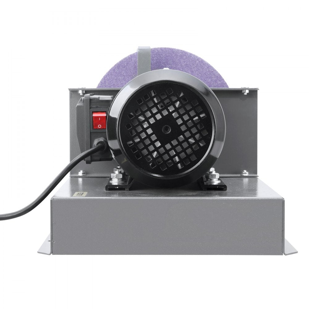 VEVOR Lawn Mower Blade Sharpener, 1HP 750W Lawnmower Blade Grinder with 9-inch Ceramic Grinding Wheel, Powerful Bench Mower Sharpening Machine for High/Low Lift Blades, Gator Blades, Flat Blades
