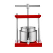 VEVOR Fruit Wine Press, 0.53 Gallon/2L, 2 Stainless Steel Barrels, Manual Juice Maker, Cider Apple Grape Tincture Vegetables Honey Olive Oil Making Press with T-Handle for Outdoor, Kitchen, and Home