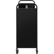 VEVOR 200LBS Book Cart, Library Cart 30x14x45 Inch, Rolling Book Cart Double Sided W-Shaped Sloped Shelves with 4 Inch Lockable Wheels, for Home Shelves Office and School Book Truck in Black